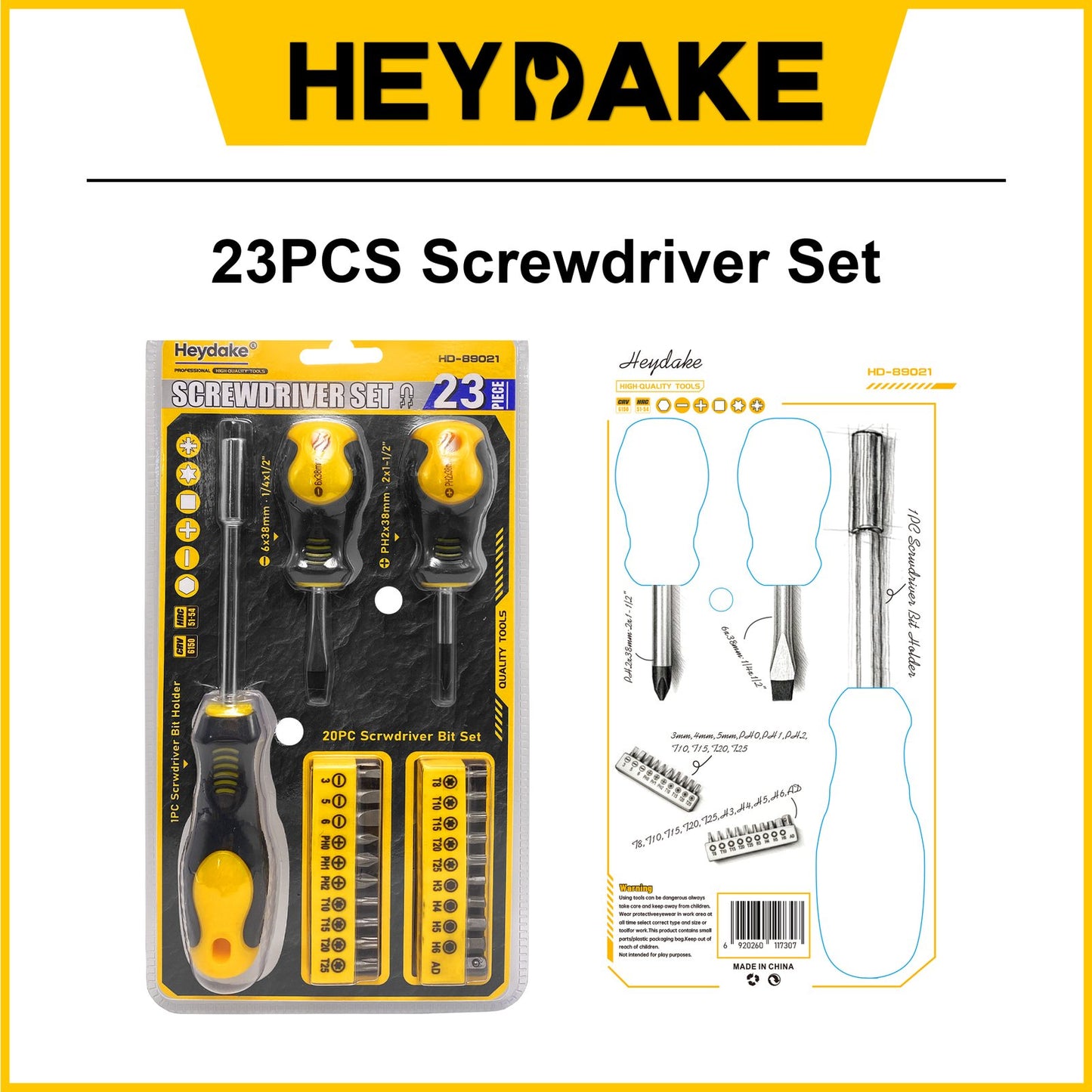 Heydake 23PCS Screwdriver Set