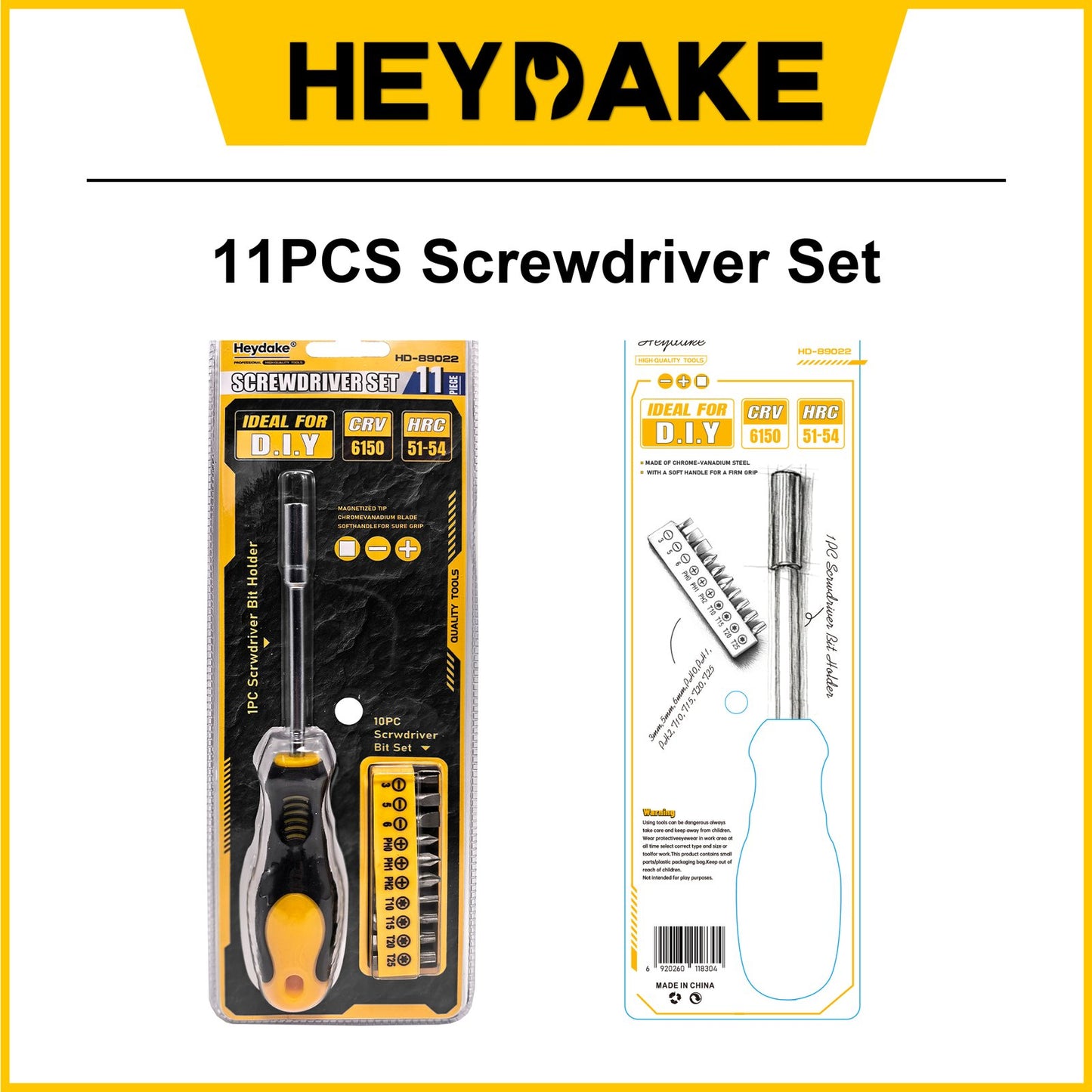 Heydake 11PCS Screwdriver Set