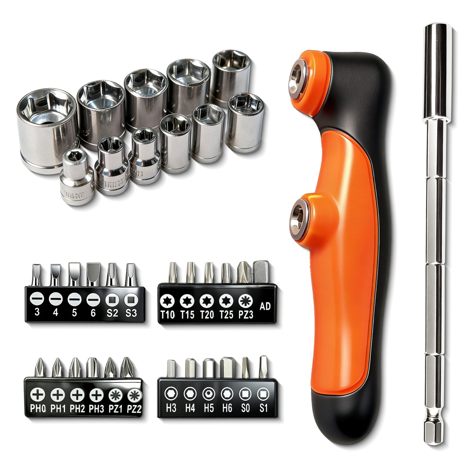 Heydake 37PCS T-Handle Screwdriver Set