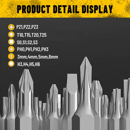 Heydake 37PCS T-Handle Screwdriver Set