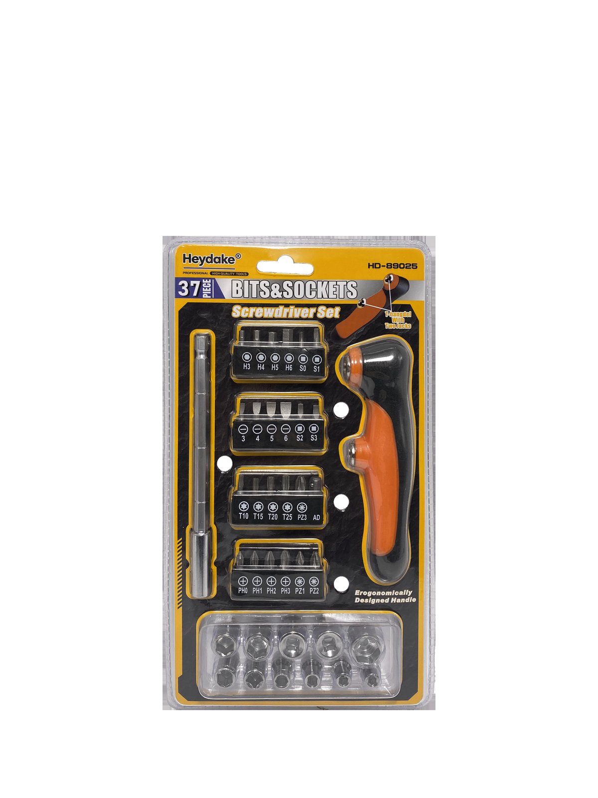 Heydake 37PCS T-Handle Screwdriver Set