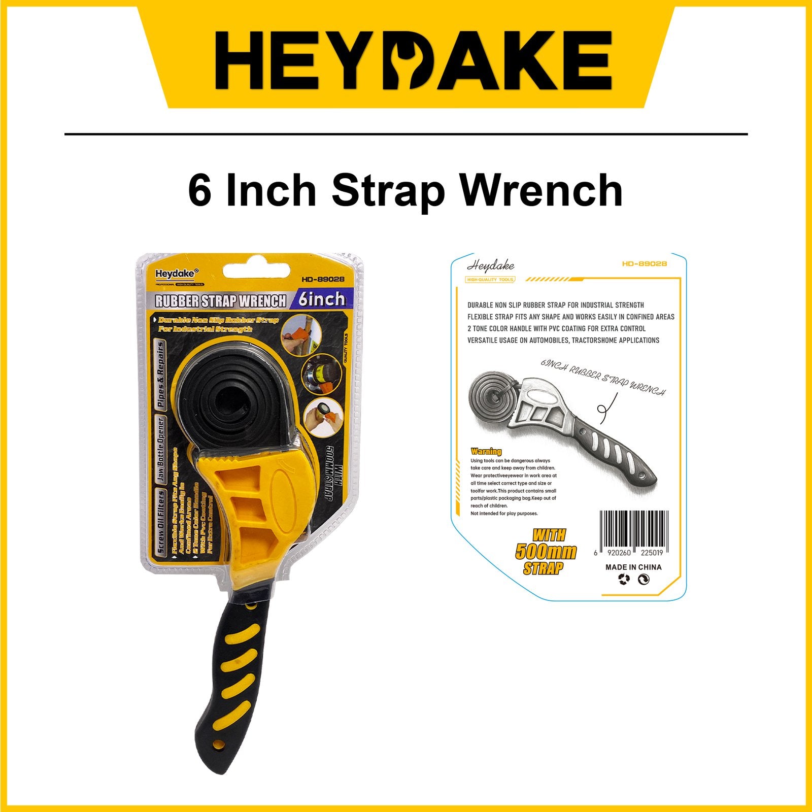Heydake 6 Inch Strap Wrench