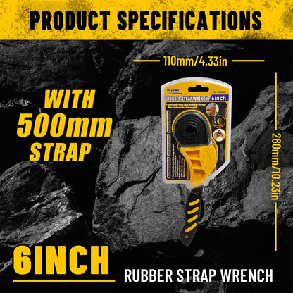 Heydake 6 Inch Strap Wrench