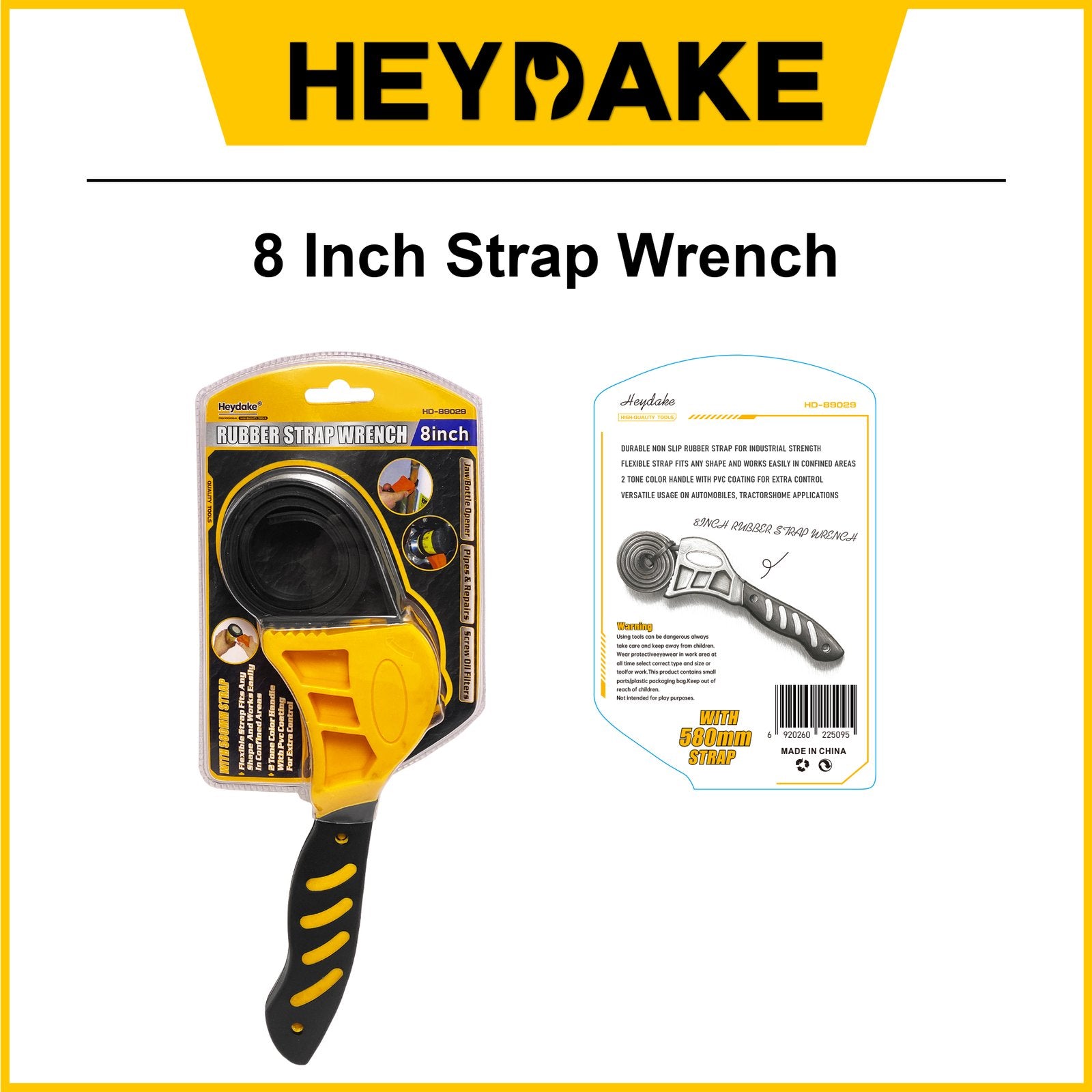 Heydake 8 Inch Strap Wrench