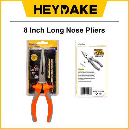 Heydake 8 Inch Long Nose Pliers