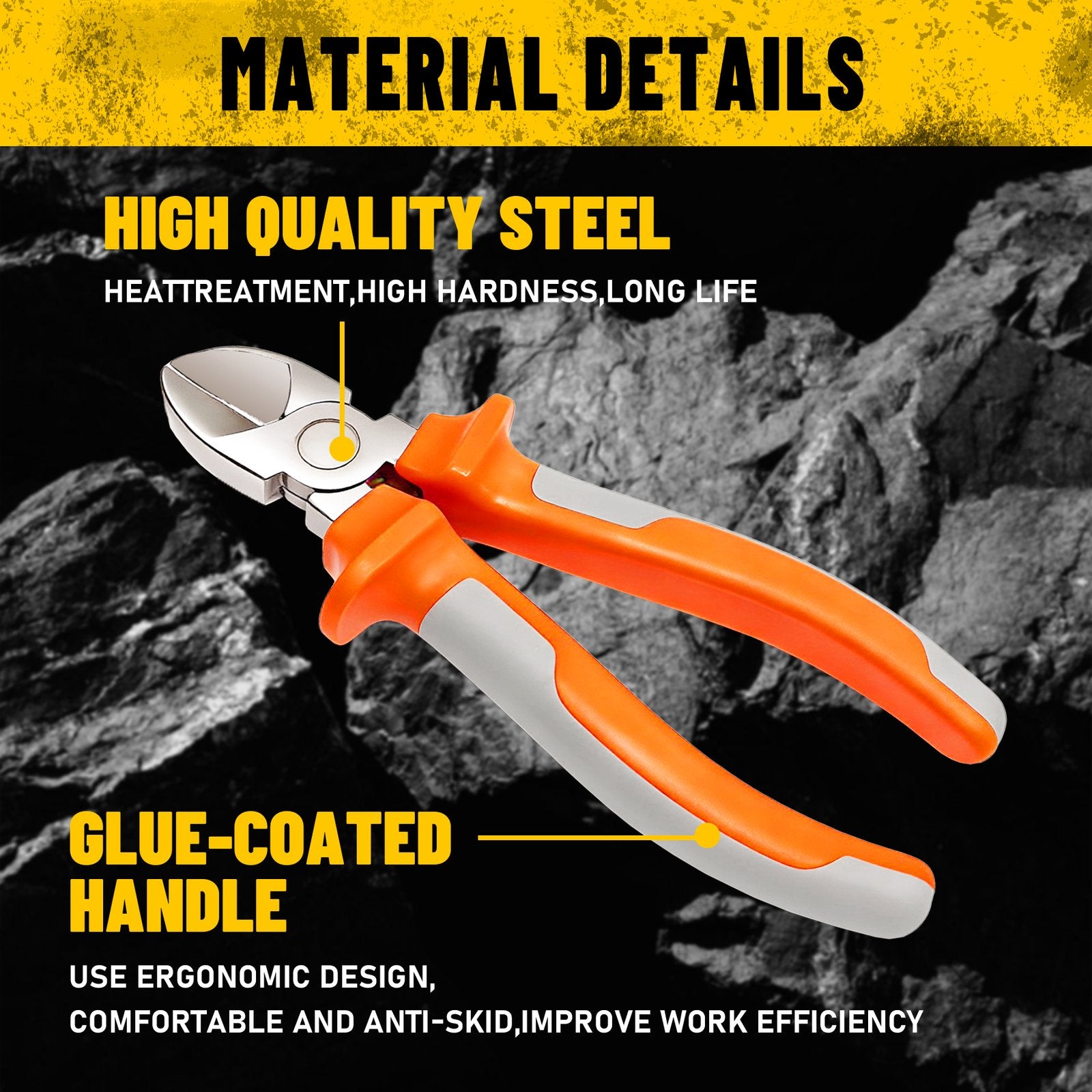 Heydake 8 Inch Diagonal Pliers