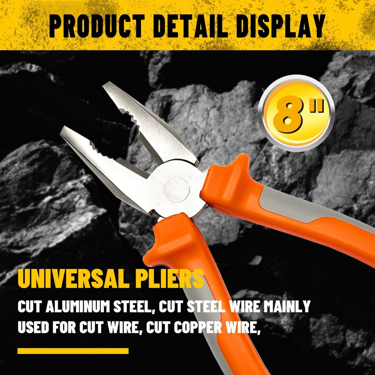 Heydake 8 Inch Combination Pliers