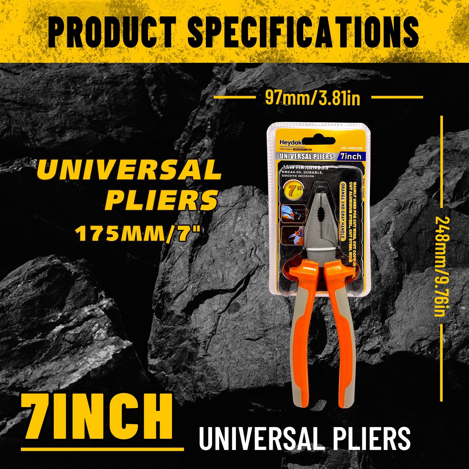Heydake 7 Inch Combination Pliers