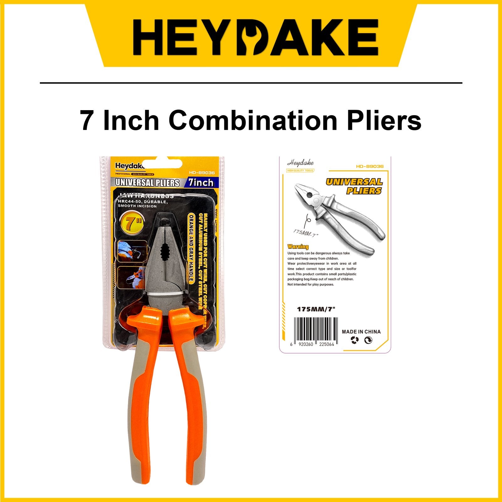 Heydake 7 Inch Combination Pliers