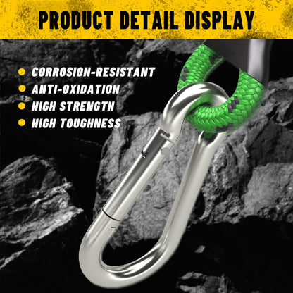 Heydake 4PCS Bungee Cord with Carabiner Hooks