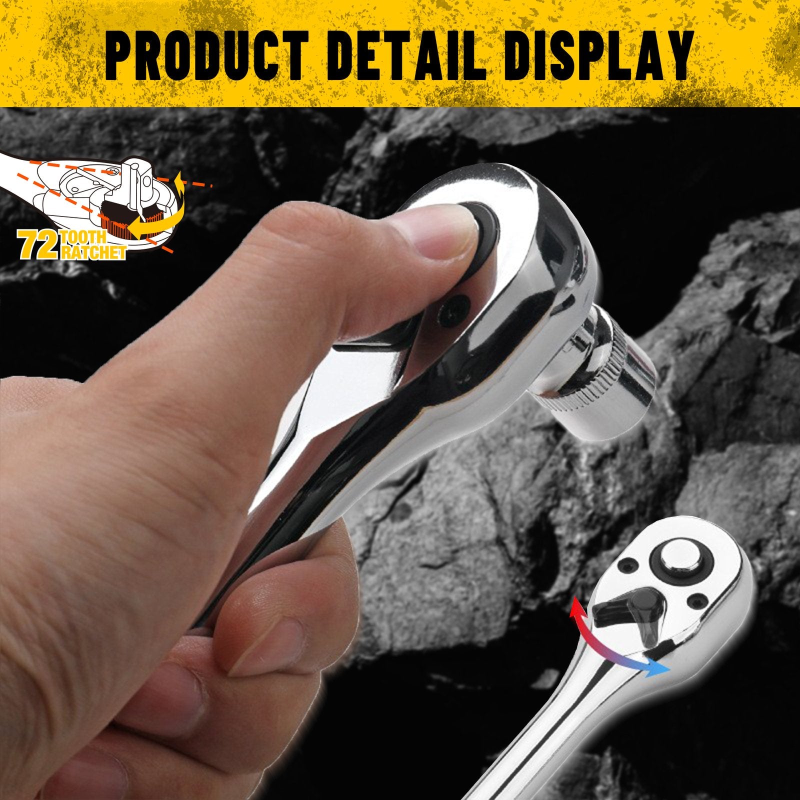 Heydake 1/4 Inch Drive Ratchet Wrench