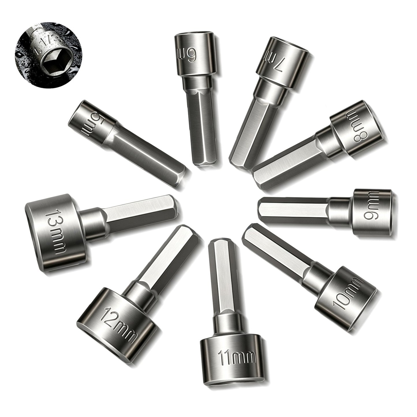 Heydake 9PCS Socket & Bit Set