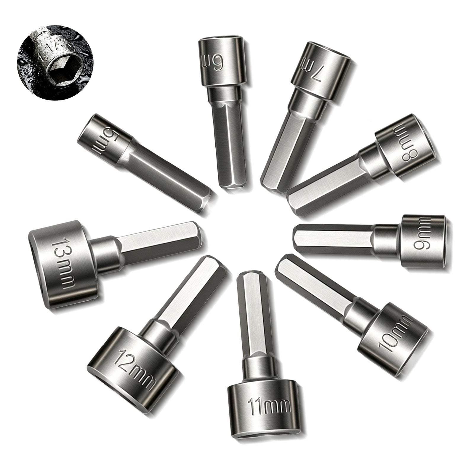 Heydake 9PCS Socket & Bit Set