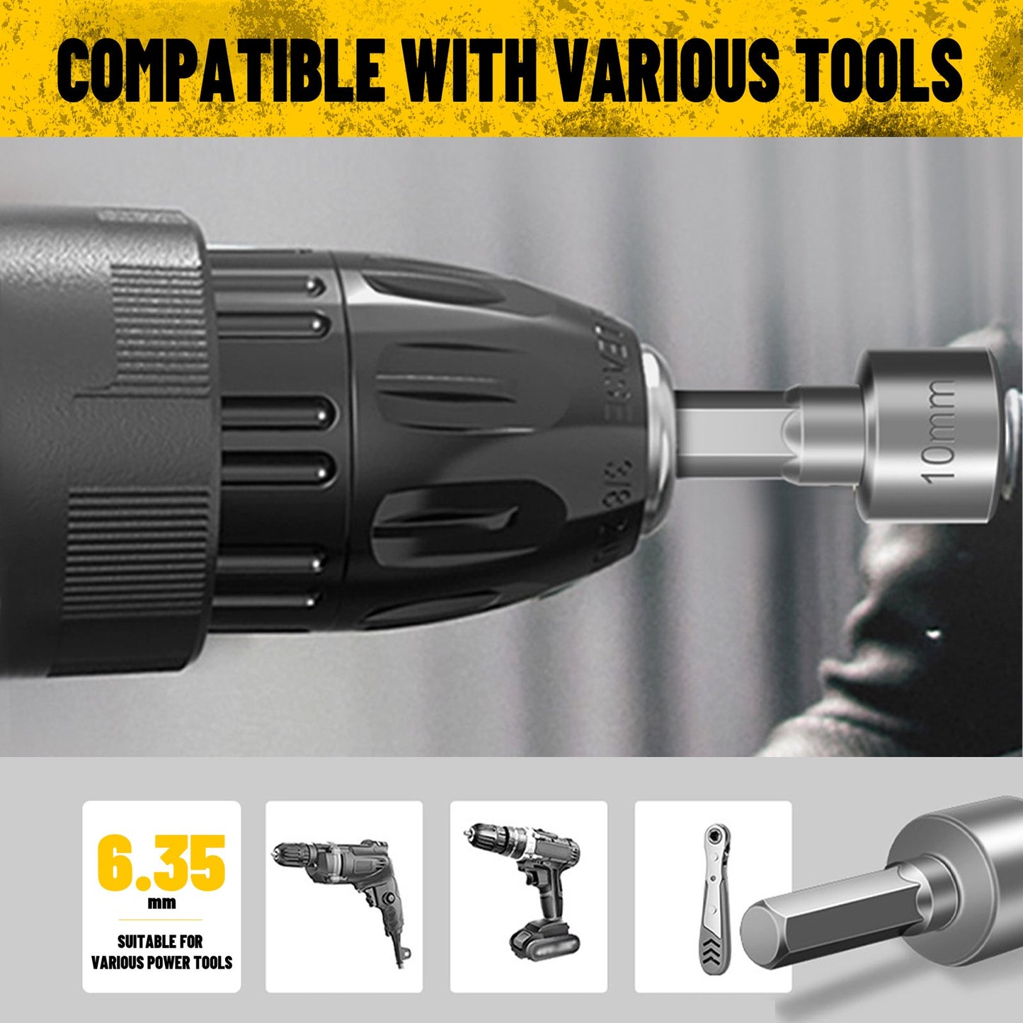 Heydake 9PCS Socket & Bit Set