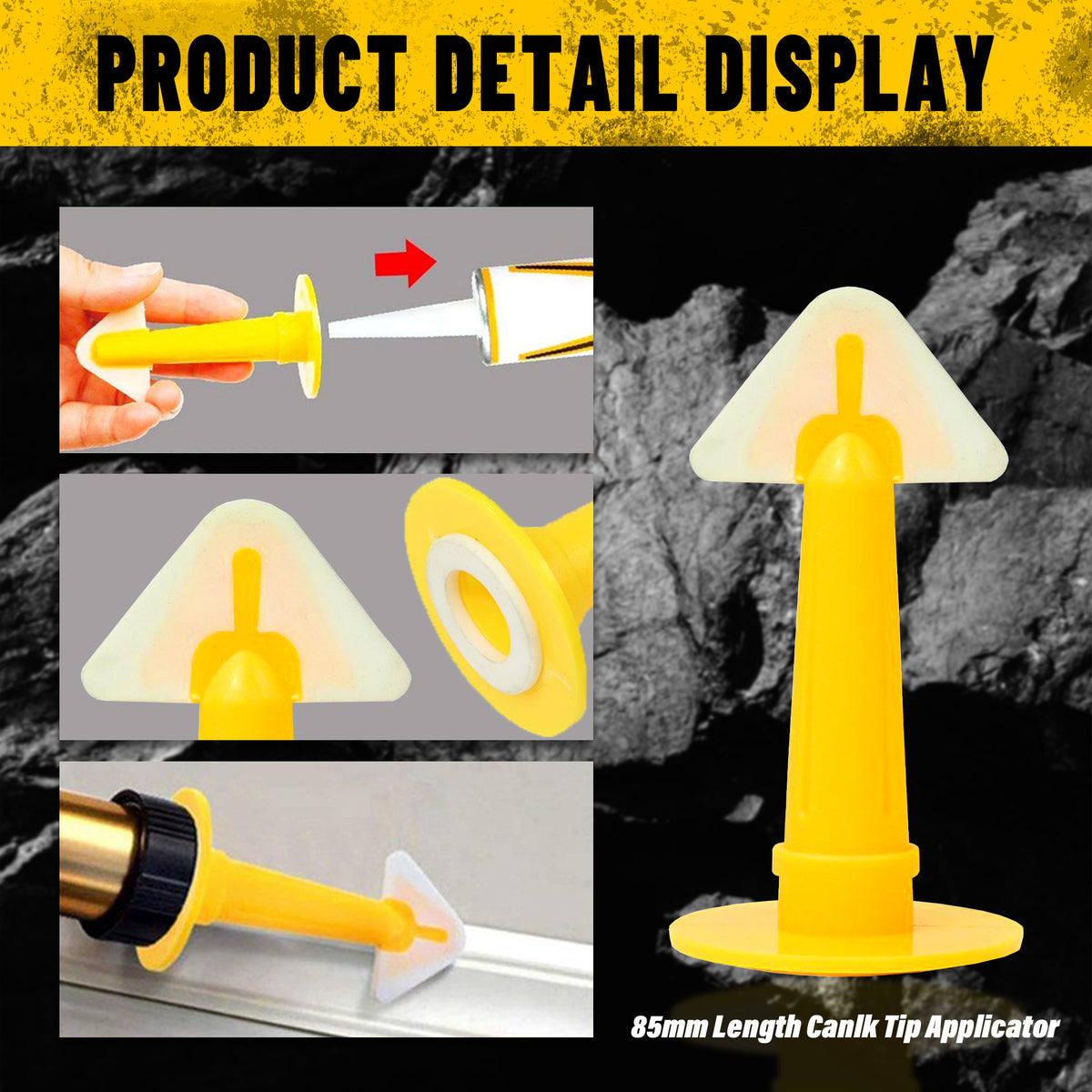 Heydake 3PCS caulking tool set for bathroom sealing