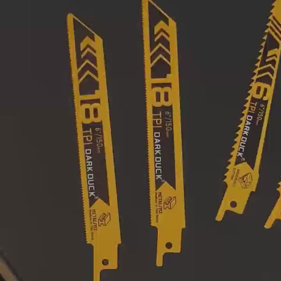 heydake 12 piece reciprocating saw blade set demo